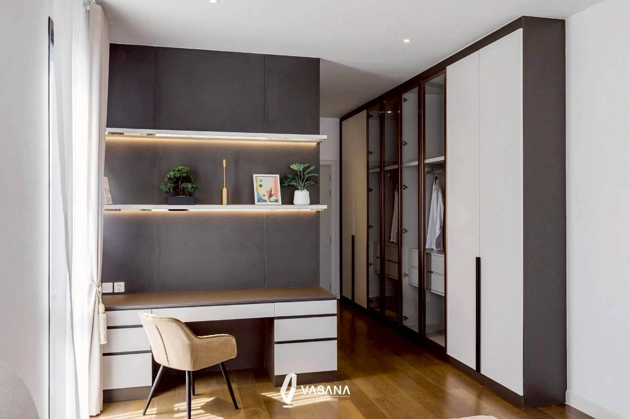 ห้องทำงานสวย ๆ แบบ Pinterest โทนสีอบอุ่นและเฟอร์นิเจอร์ทันสมัย