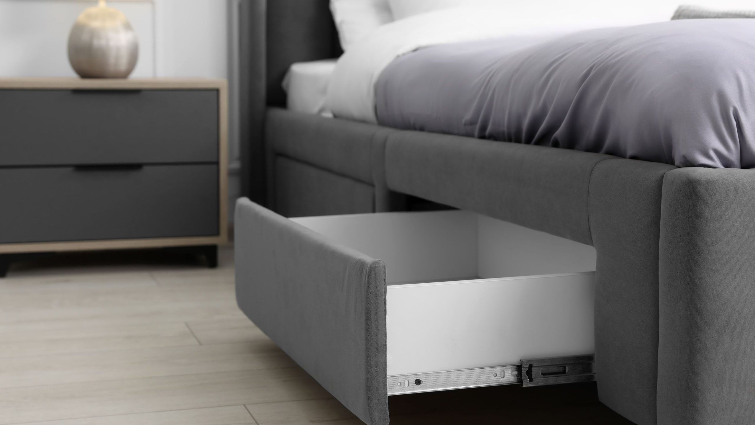 เตียงมีลิ้นชักเก็บของ