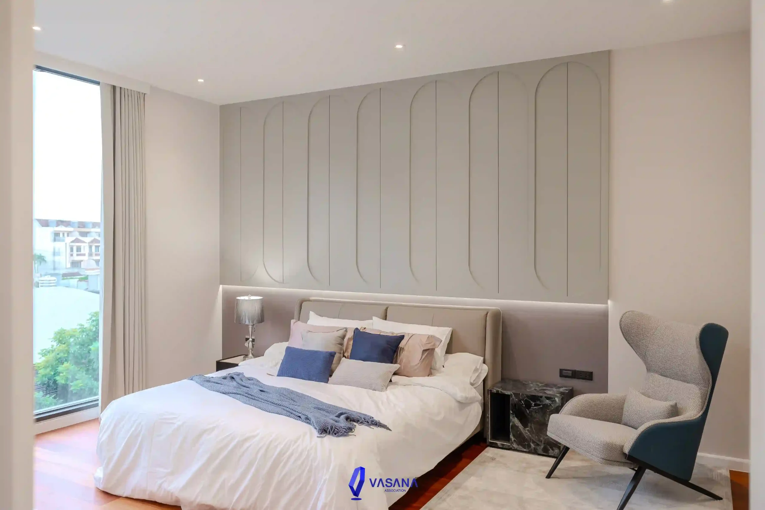 บิวท์อินหัวเตียงสั่งทำหลายสไตล์ ปรับดีไซน์ให้เข้ากับพื้นที่และการตกแต่งภายในห้องนอน